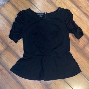 INC INTERNATIONAL CONCEPTS blk tufted sleeves